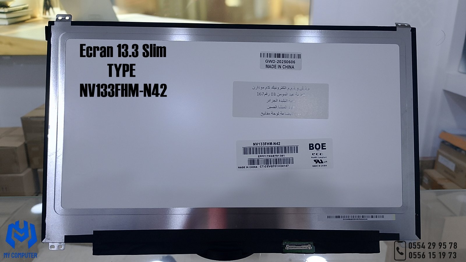 💻 Écran PC Portable 13.3" Slim – Modèle NV133FHM-N42
