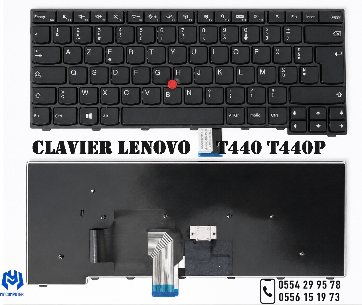 ⌨️ Clavier Lenovo ThinkPad T440 / T440p / T450 / T450p – AZERTY avec TrackPoint