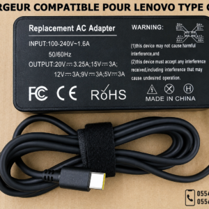 🔌 CHARGEUR LENOVO USB TYPE-C 65W – 20V 3.25A