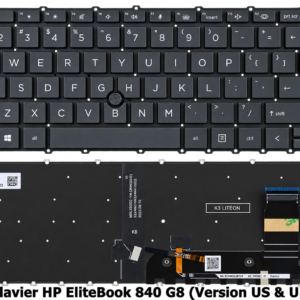 ⌨️ Clavier HP EliteBook 840 G8 / 840 G7 / 740 G7 G8 / ZBook 14 G7 G8 / ZBook Firefly 14 G7 G8 – Version US & UK