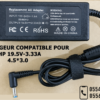 🔌 CHARGEUR COMPATIBLE POUR HP – 19.5V 3.33A | 65W | CONNECTEUR 4.5×3.0mm