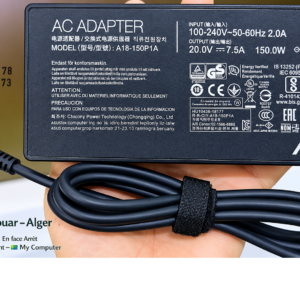 🔌 CHARGEUR ASUS ORIGINAL A18-150P1A – 150W 20V ⎓ 7.5A | Fiche 4.5 × 3.0 mm avec Pin central