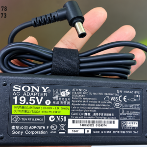 🔌 Chargeur SONY VAIO VGP-AC19V27 – 19.5V / 3.9A – 76W – Fiche 6.5 × 4.4 mm avec pin central