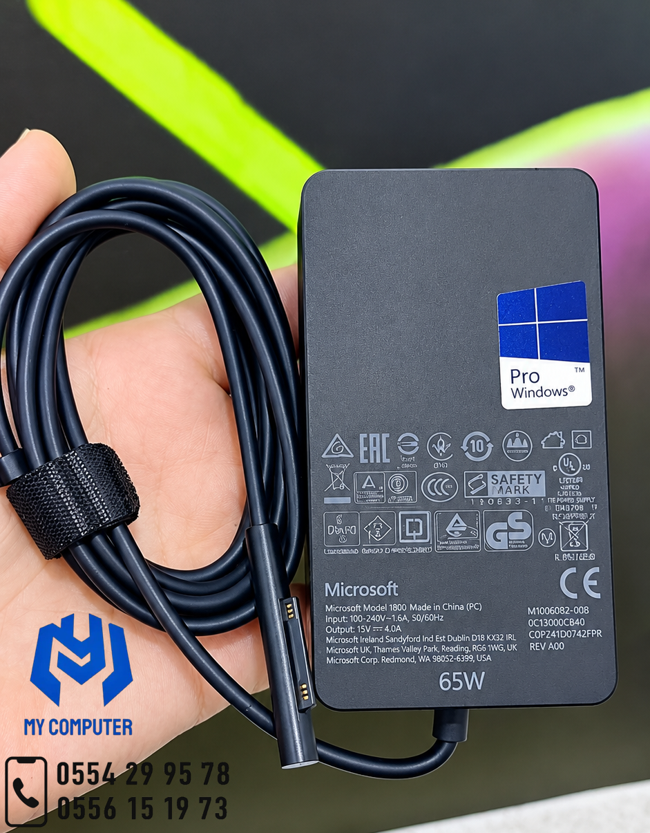 đ Chargeur Microsoft Surface 65W â 15V / 4A â Surface Connect