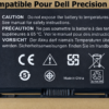 🔋 Batterie Compatible DELL PRECISION M6800 – 60Wh | 11.1V